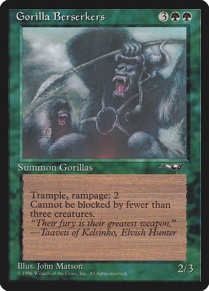 Gorilla Berserkers (Mouths Open) [Alliances] | Rook's Games and More