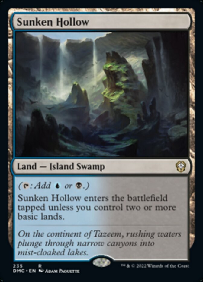 Sunken Hollow [Dominaria United Commander] | Rook's Games and More