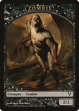 Zombie Token [Avacyn Restored Tokens] | Rook's Games and More