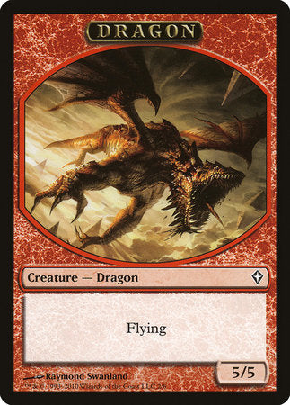 Dragon Token [Worldwake Tokens] | Rook's Games and More