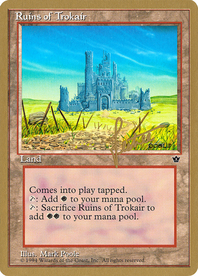 Ruins of Trokair (Bertrand Lestree) [Pro Tour Collector Set] | Rook's Games and More