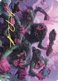 Hagi Mob Art Card (Gold-Stamped Signature) [Kaldheim: Art Series] | Rook's Games and More