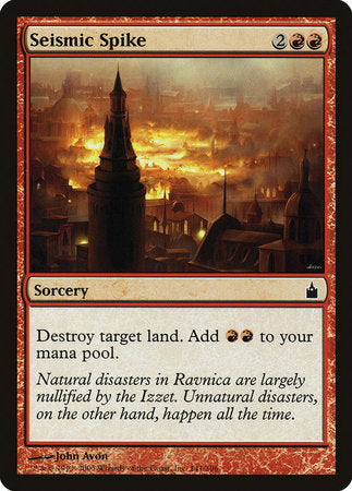Seismic Spike [Ravnica: City of Guilds] | Rook's Games and More