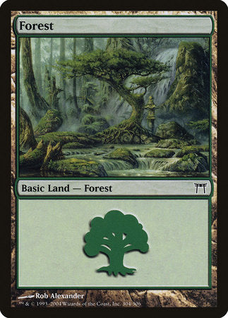 Forest (304) [Champions of Kamigawa] | Rook's Games and More