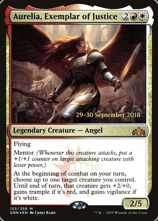 Aurelia, Exemplar of Justice [Guilds of Ravnica Promos] | Rook's Games and More