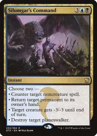 Silumgar's Command [Dragons of Tarkir] | Rook's Games and More