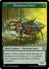 Phyrexian Wurm // Phyrexian Insect Double-Sided Token [Phyrexia: All Will Be One Commander Tokens] | Rook's Games and More