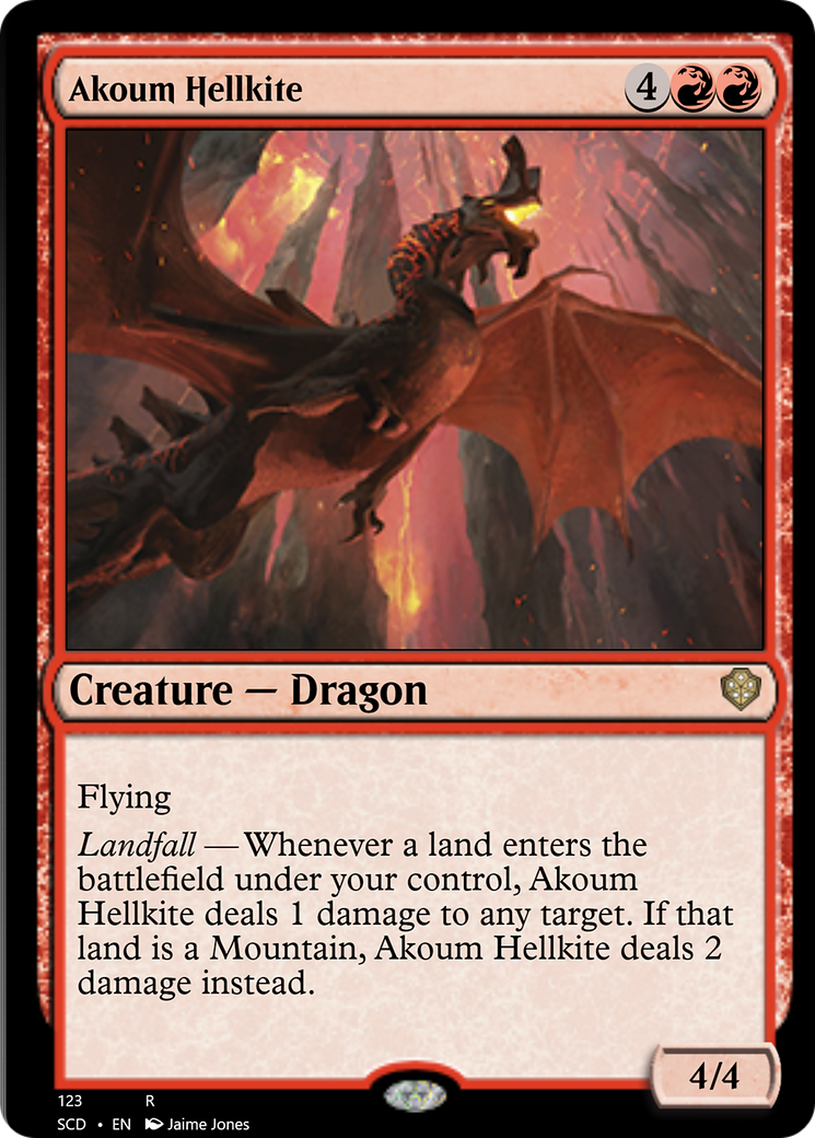 Akoum Hellkite [Starter Commander Decks] | Rook's Games and More