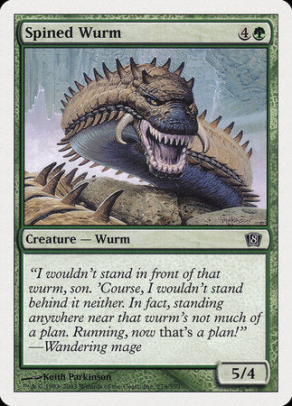 Spined Wurm [Eighth Edition] | Rook's Games and More