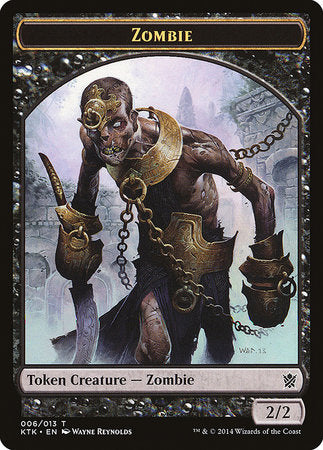 Zombie Token [Khans of Tarkir Tokens] | Rook's Games and More