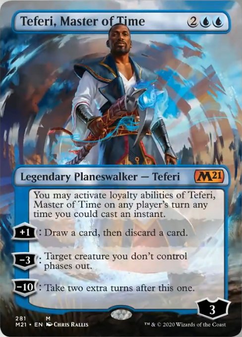 Teferi, Master of Time (Borderless) [Core Set 2021] | Rook's Games and More