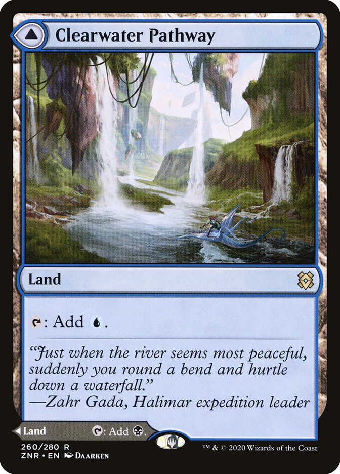 Clearwater Pathway // Murkwater Pathway [Zendikar Rising] | Rook's Games and More