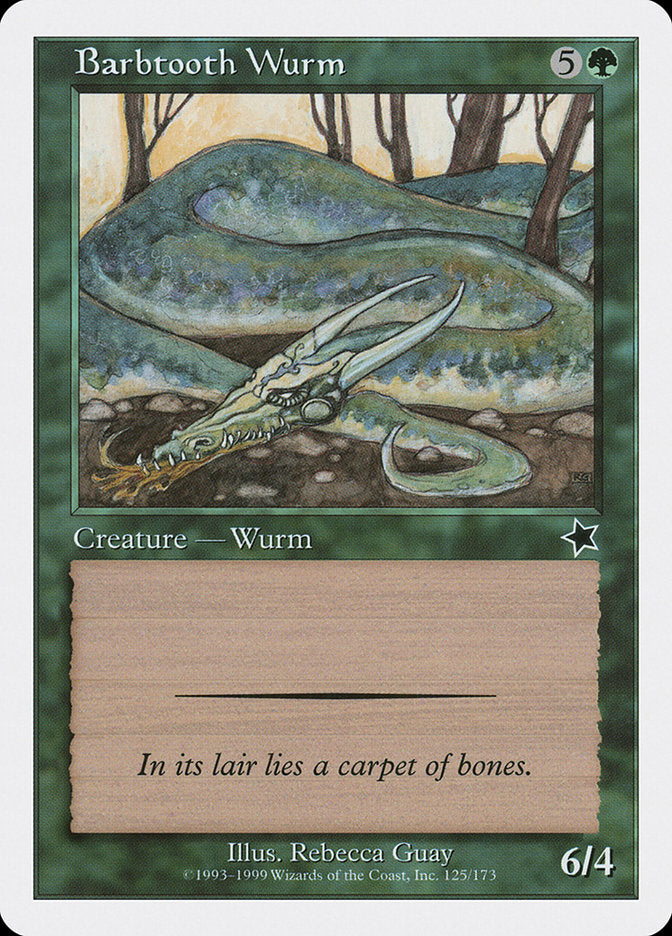 Barbtooth Wurm [Starter 1999] | Rook's Games and More