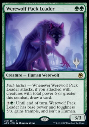 Werewolf Pack Leader (Promo Pack) [Dungeons & Dragons: Adventures in the Forgotten Realms Promos] | Rook's Games and More