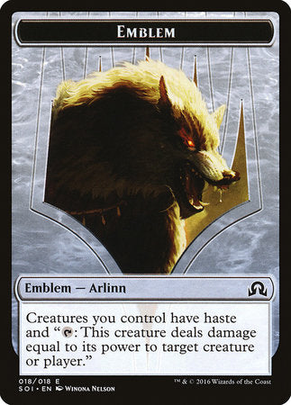 Emblem - Arlinn Kord [Shadows over Innistrad Tokens] | Rook's Games and More