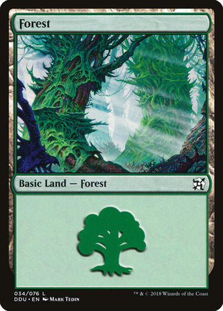 Forest (34) [Duel Decks: Elves vs. Inventors] | Rook's Games and More