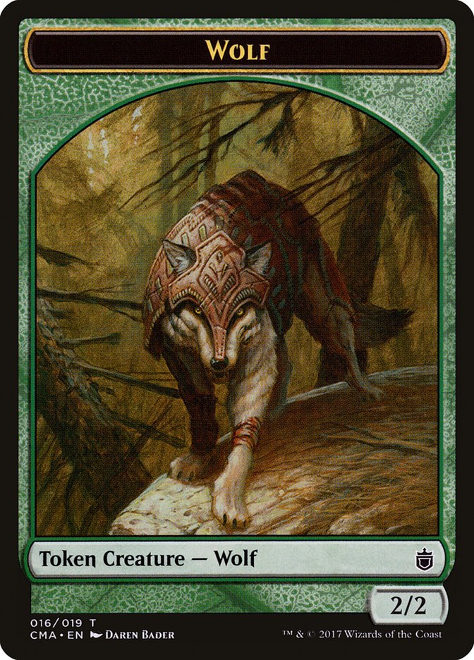 Wolf (016/019) [Commander Anthology Tokens] | Rook's Games and More