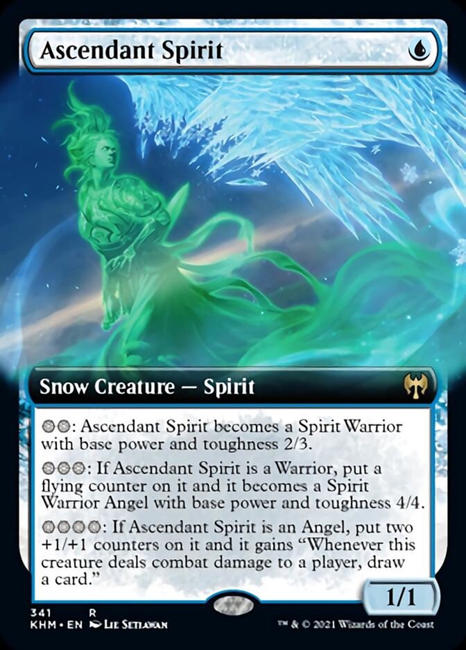 Ascendant Spirit (Extended Art) [Kaldheim] | Rook's Games and More