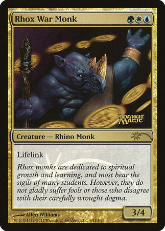 Rhox War Monk [Friday Night Magic 2011] | Rook's Games and More