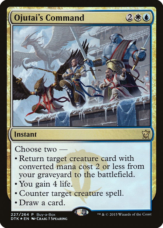 Ojutai's Command (Buy-A-Box) [Dragons of Tarkir Promos] | Rook's Games and More