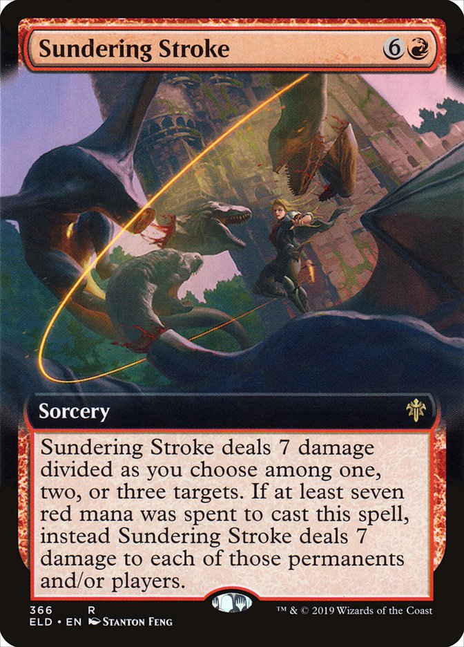 Sundering Stroke (Extended Art) [Throne of Eldraine] | Rook's Games and More