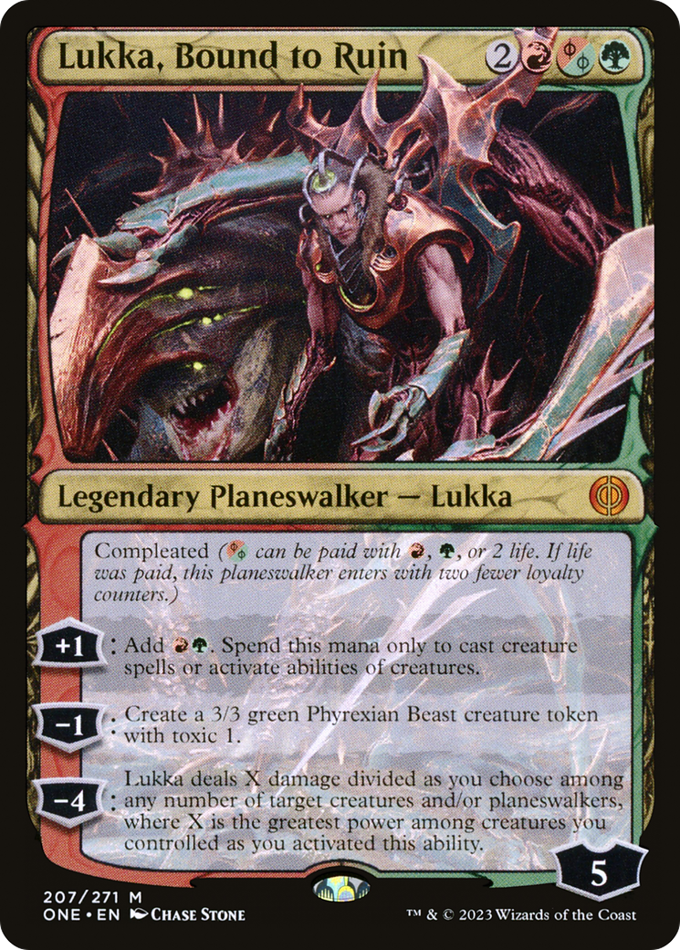 Lukka, Bound to Ruin [Phyrexia: All Will Be One] | Rook's Games and More