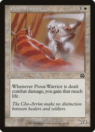 Pious Warrior [Mercadian Masques] | Rook's Games and More