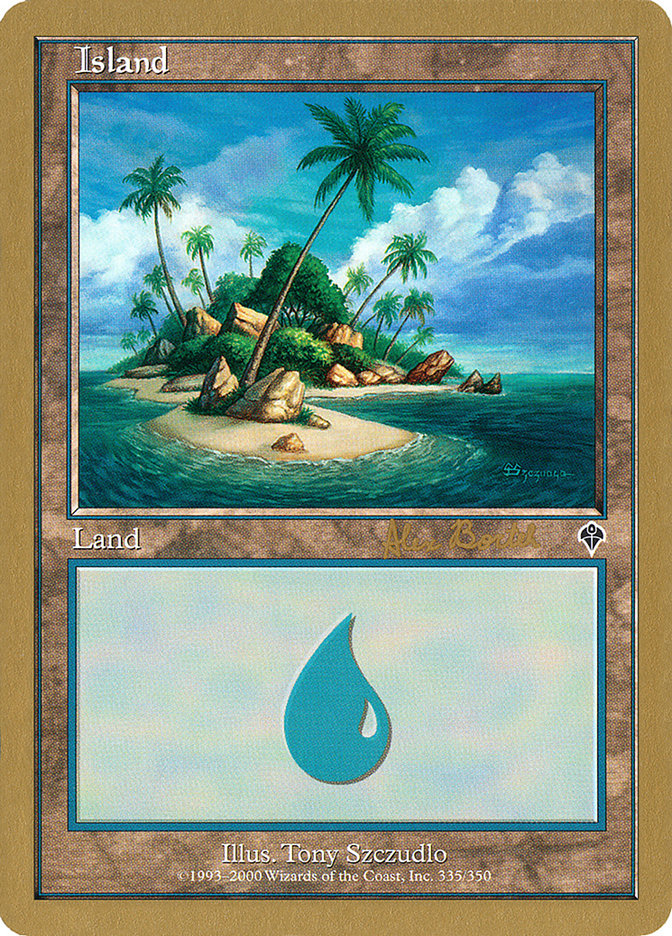 Island (ab335b) (Alex Borteh) [World Championship Decks 2001] | Rook's Games and More