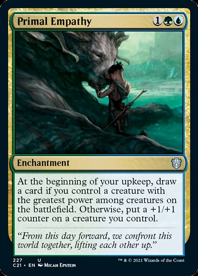 Primal Empathy [Commander 2021] | Rook's Games and More