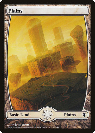 Plains (230) - Full Art [Zendikar] | Rook's Games and More