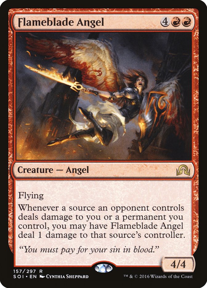 Flameblade Angel [Shadows over Innistrad] | Rook's Games and More
