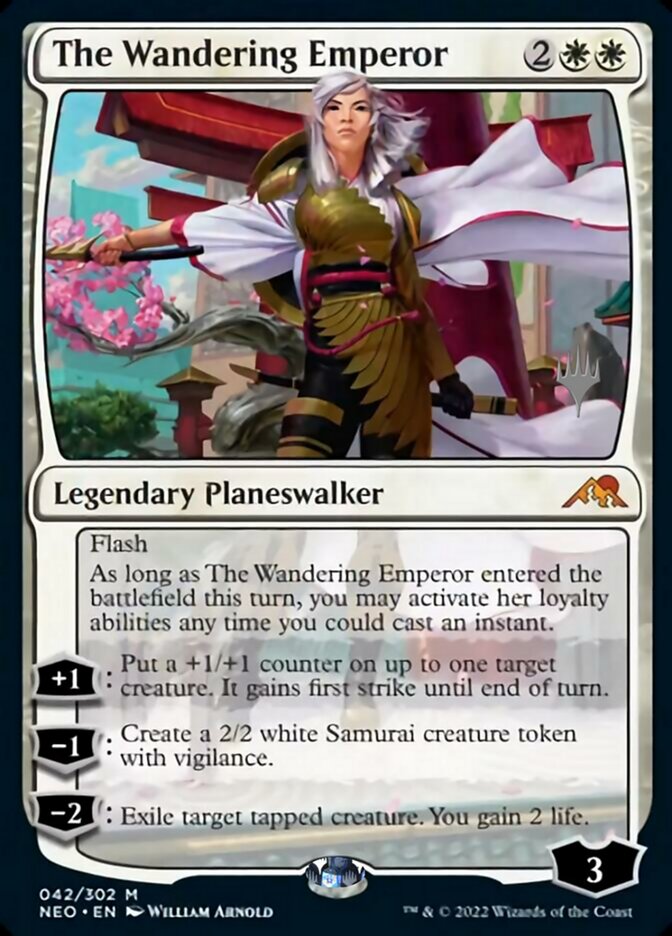The Wandering Emperor (Promo Pack) [Kamigawa: Neon Dynasty Promos] | Rook's Games and More