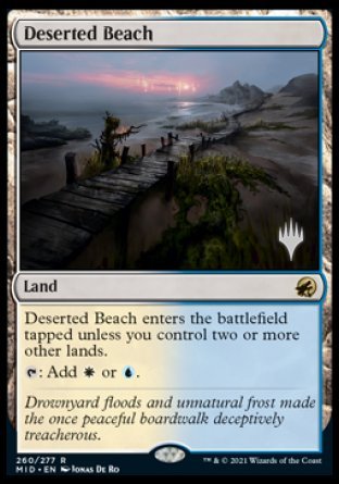 Deserted Beach (Promo Pack) [Innistrad: Midnight Hunt Promos] | Rook's Games and More