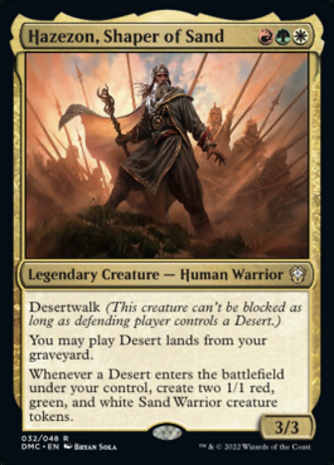 Hazezon, Shaper of Sand [Dominaria United Commander] | Rook's Games and More