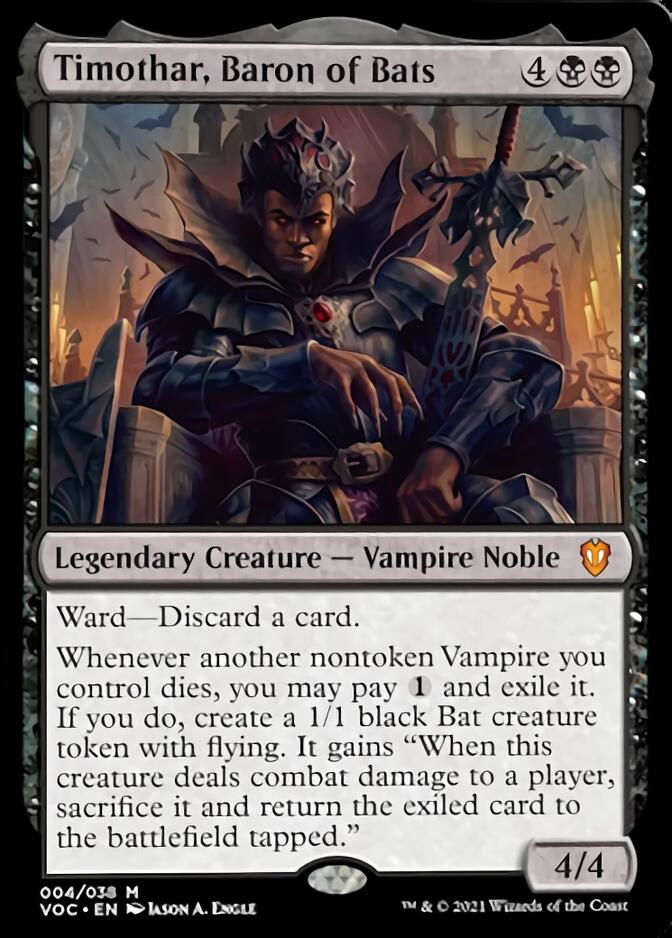 Timothar, Baron of Bats [Innistrad: Crimson Vow Commander] | Rook's Games and More