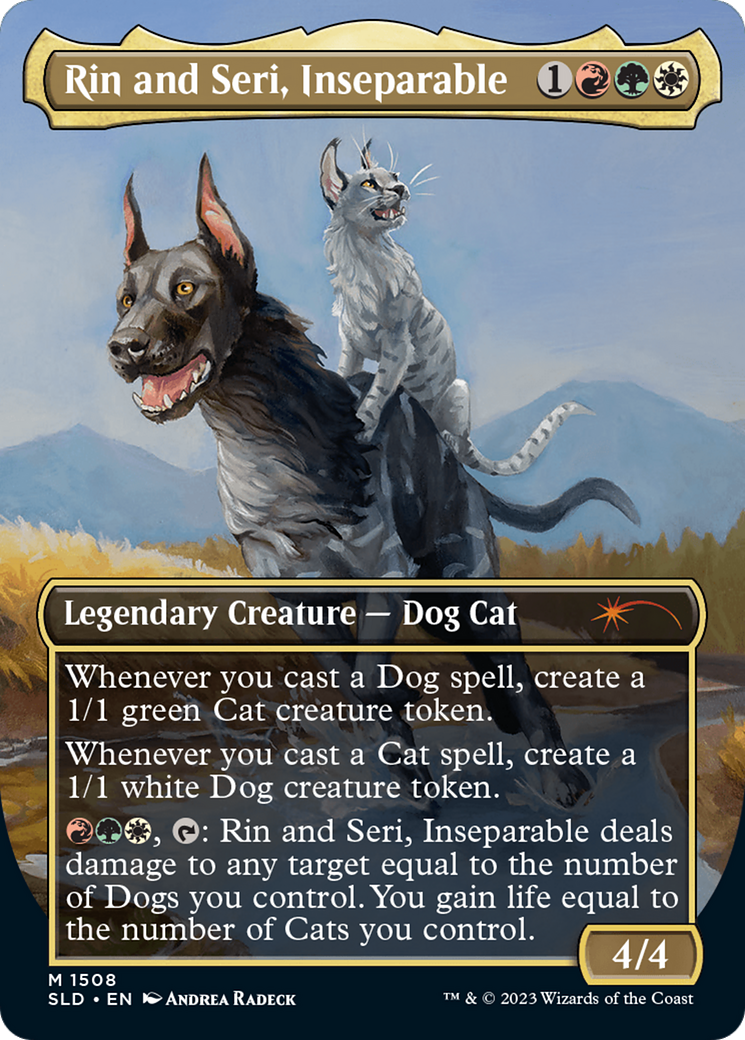 Rin and Seri, Inseparable (1508) // Rin and Seri, Inseparable [Secret Lair Commander Deck: Raining Cats and Dogs] | Rook's Games and More