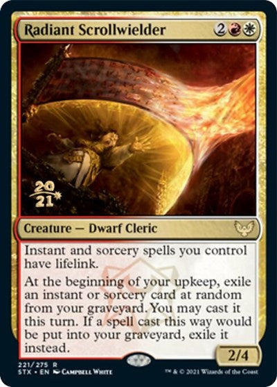 Radiant Scrollwielder [Strixhaven: School of Mages Prerelease Promos] | Rook's Games and More