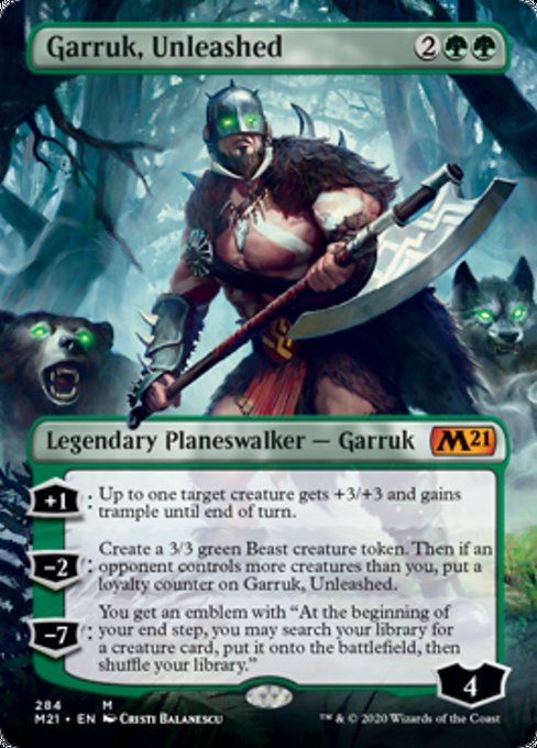 Garruk, Unleashed (Borderless) [Core Set 2021] | Rook's Games and More