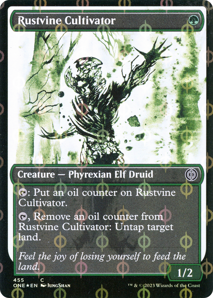 Rustvine Cultivator (Showcase Ichor Step-and-Compleat Foil) [Phyrexia: All Will Be One] | Rook's Games and More