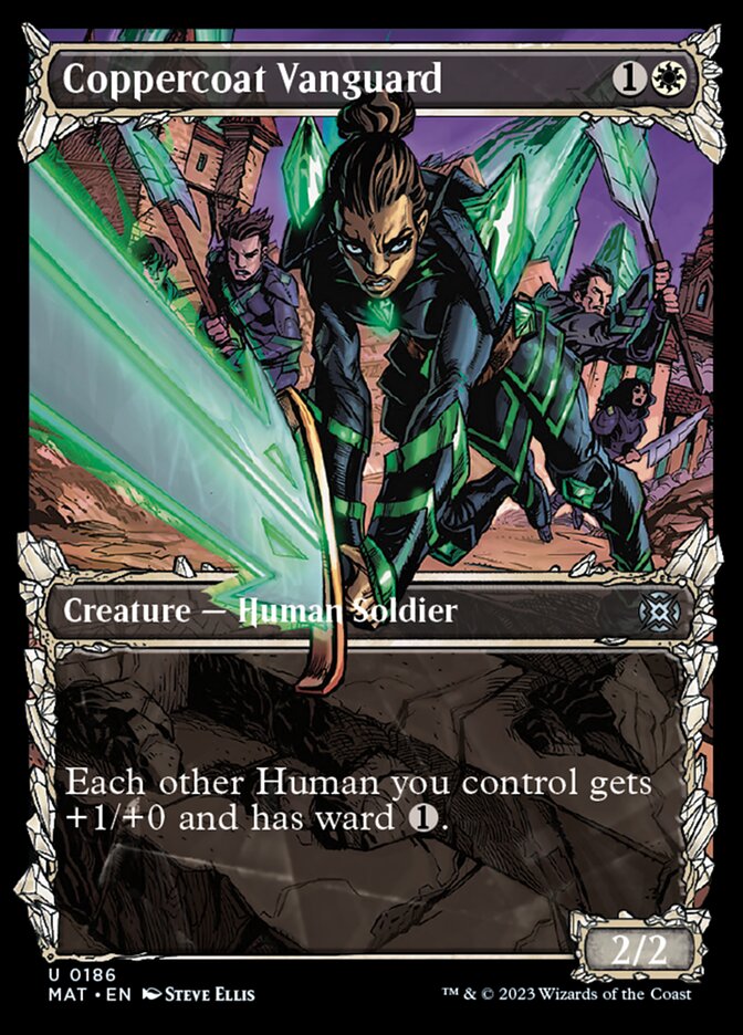 Coppercoat Vanguard (Showcase Halo Foil) [March of the Machine: The Aftermath] | Rook's Games and More