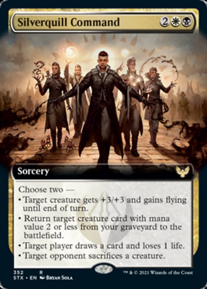 Silverquill Command (Extended) [Strixhaven: School of Mages] | Rook's Games and More
