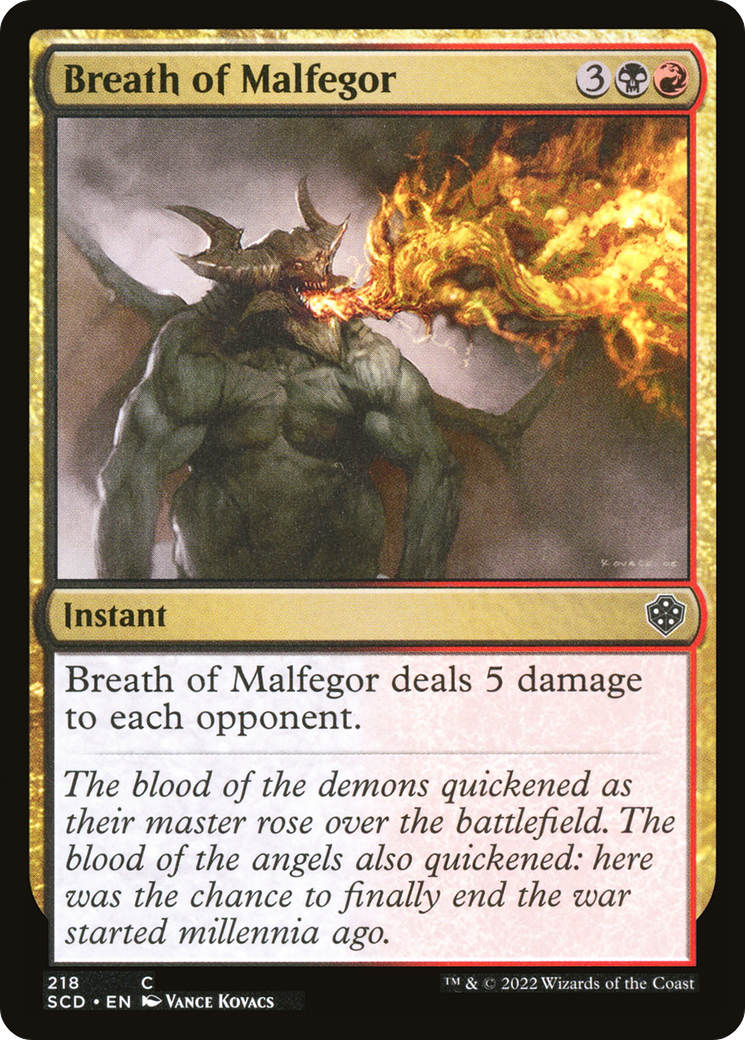 Breath of Malfegor [Starter Commander Decks] | Rook's Games and More