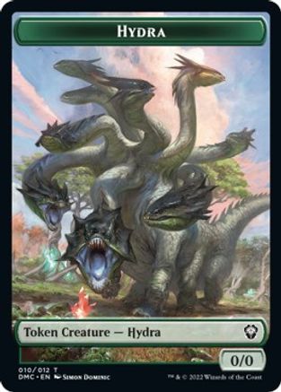 Snake // Hydra Double-sided Token [Dominaria United Commander Tokens] | Rook's Games and More