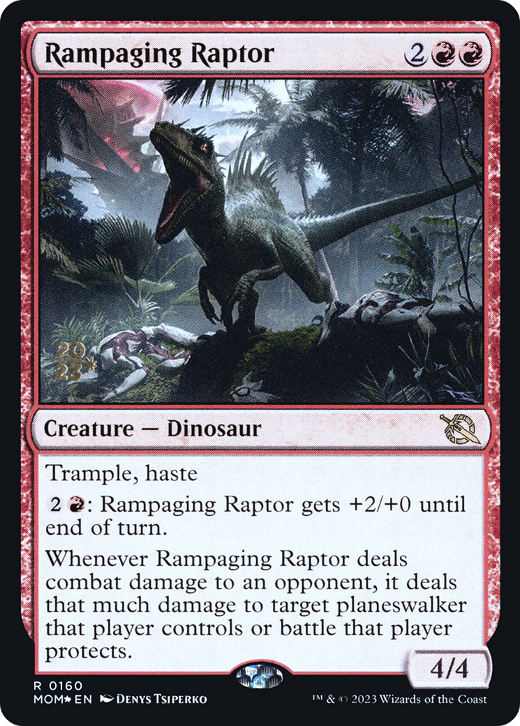 Rampaging Raptor [March of the Machine Prerelease Promos] | Rook's Games and More