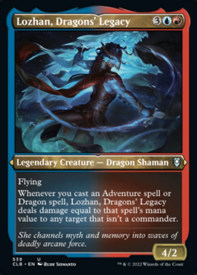 Lozhan, Dragons' Legacy (Foil Etched) [Commander Legends: Battle for Baldur's Gate] | Rook's Games and More
