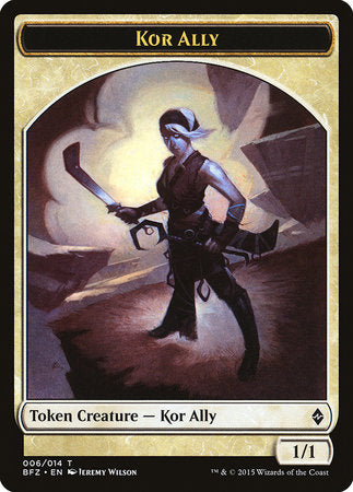 Kor Ally Token [Battle for Zendikar Tokens] | Rook's Games and More