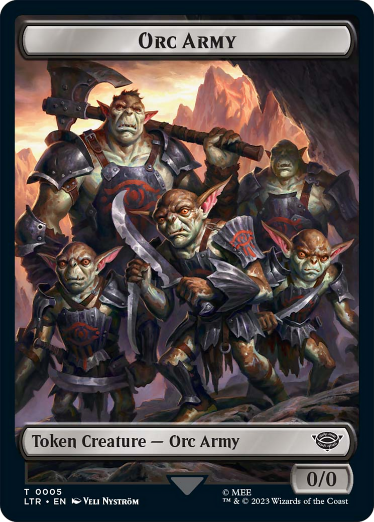 Food (09) // Orc Army (05) Double-Sided Token [The Lord of the Rings: Tales of Middle-Earth Tokens] | Rook's Games and More