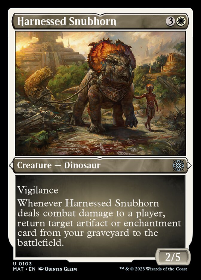 Harnessed Snubhorn (Foil Etched) [March of the Machine: The Aftermath] | Rook's Games and More