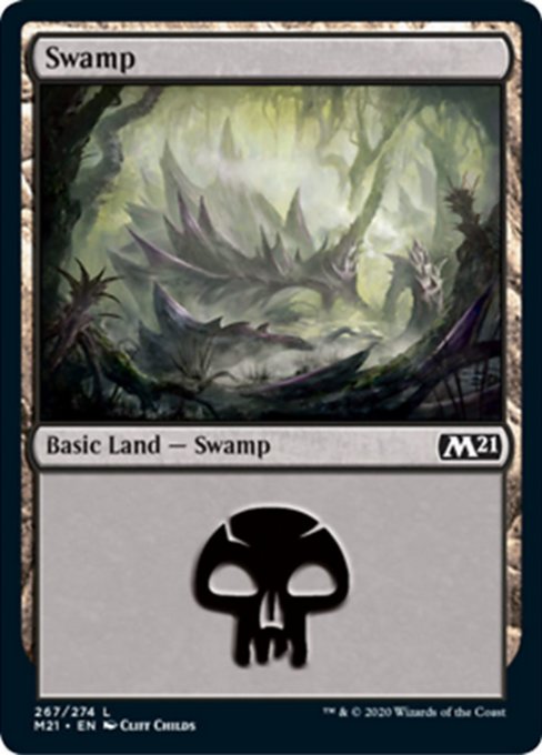 Swamp (267) [Core Set 2021] | Rook's Games and More