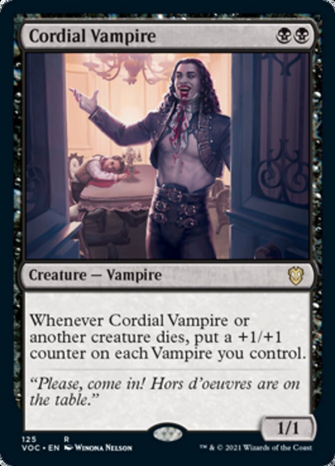 Cordial Vampire [Innistrad: Crimson Vow Commander] | Rook's Games and More